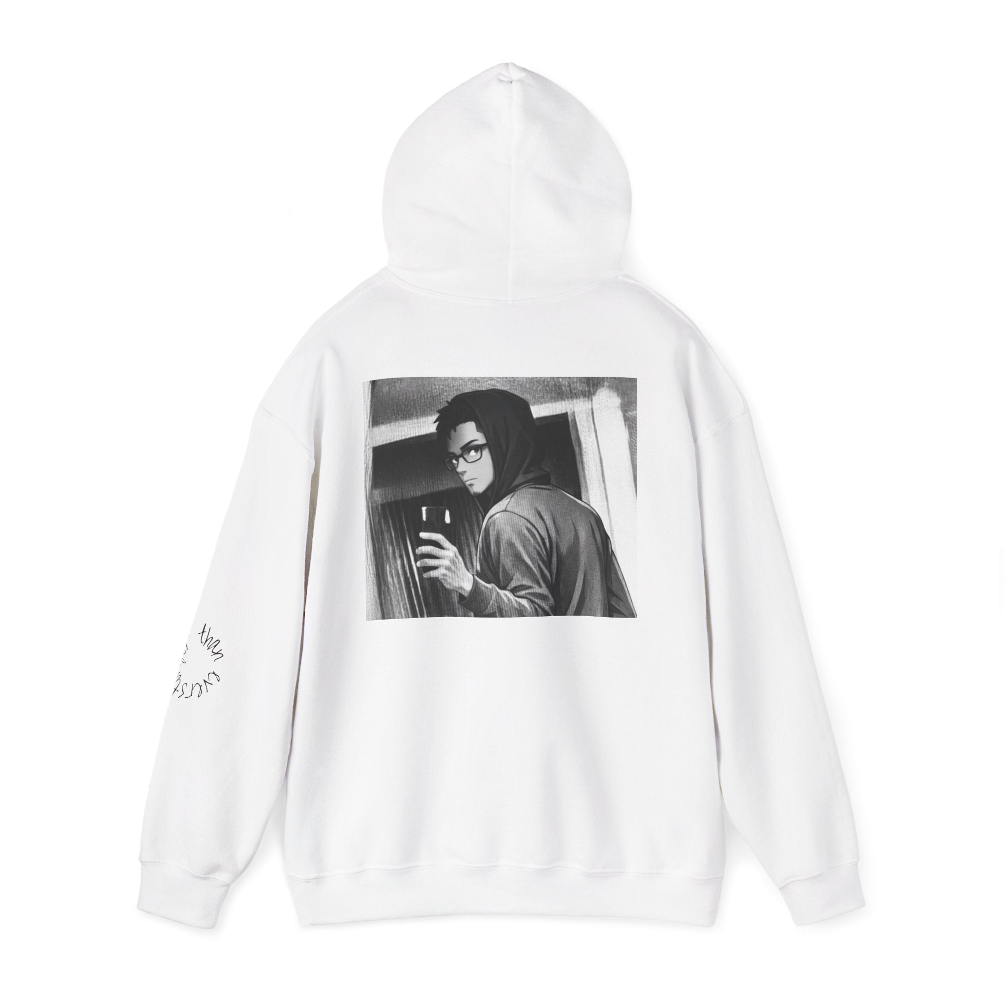 Copy of Hoodie — Black & White Retro Selfie Photo Graphic Hoodie